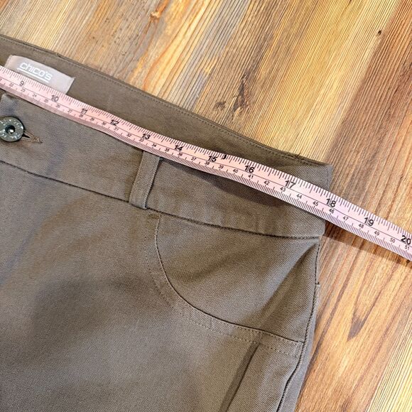 Chico's So Slimming Tan Ankle Jean Texture Stretchy Pants - Size 2 (US L/12) - Picture 7 of 8